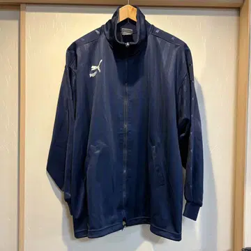 남성용 PUMA 푸마 트랙 자켓 저지 히트 유니온 네이비 컬러 M