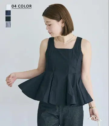페플럼 상의 BASEMENTonline 블랙