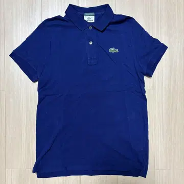 LACOSTE 네이비 피케 셔츠 사이즈 3