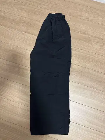 나일론 와이드 스트레이트 팬츠