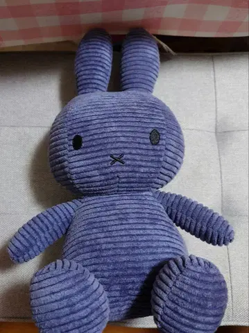 미피 본톤토이즈 코듀로이 봉제 인형 33cm 다크 블루
