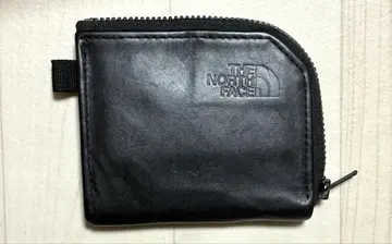 THE NORTH FACE 블랙 가죽 접이식 지갑