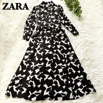 ZARA 모노톤 리본 롱 원피스 겉옷