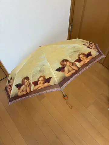 이탈리아 천사 그림 접이식 우산