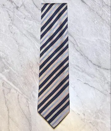 휴고보스 멀티 스트라이프 코튼 린넨 넥타이 이탈리아제