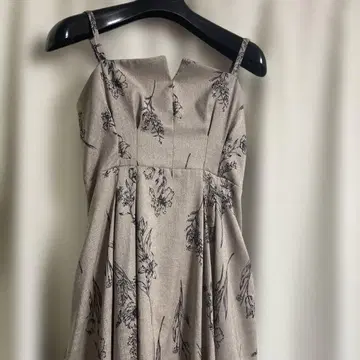MERCURYDUO 린넨 라이크 백 레이스업 캐미 원피스