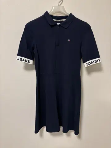 TOMMY JEANS 네이비 피케 셔츠 M