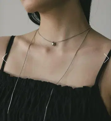 stylemixer 드롭 초커 롱 목걸이