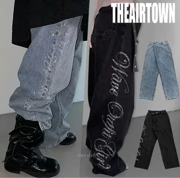 THE AIR TOWN Glitter 데님 팬츠