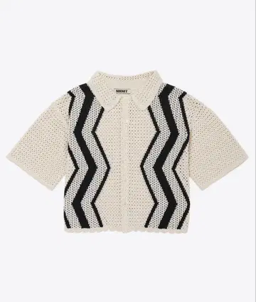 NKNIT zigzag paper knit shirts