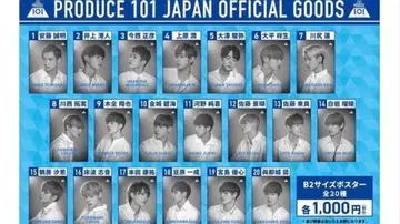 카와시리 렌 포스터 PRODUCE 101 JAPAN FINAL 굿즈