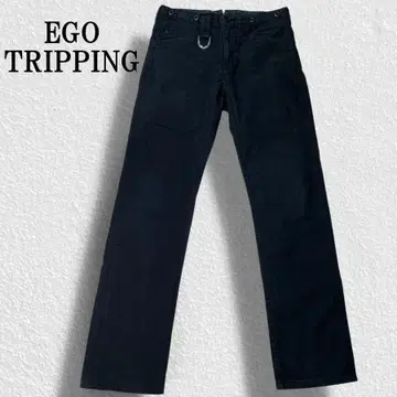 EGO TRIPPING 일본제 데님 팬츠 블랙 에고트리핑