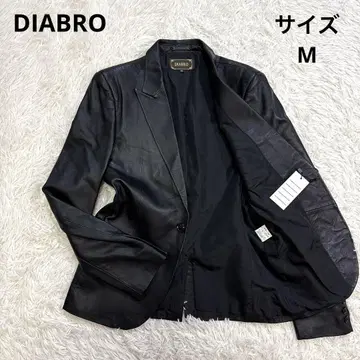 [미사용] DIABRO 테일러드 재킷 가죽 블랙 M