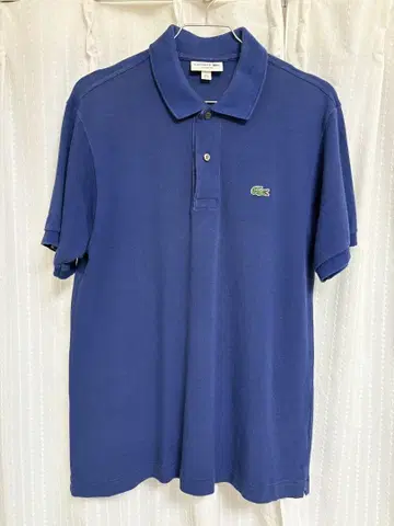 LACOSTE 네이비 피케 셔츠 FR 4 USM 파랑