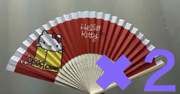 헬로키티 전시회 부채