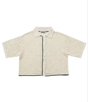 NKNIT mesh pattern KNIT shirt
