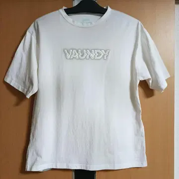 vaundy 로고 티셔츠 Block Logo 'FUSION' M 바운디