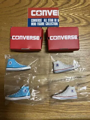 CONVERSE 컨버스 가챠 2개 세트 화이트 터콰이즈