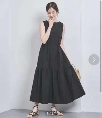 유나이티드 애로우즈 보트넥 맥시 원피스