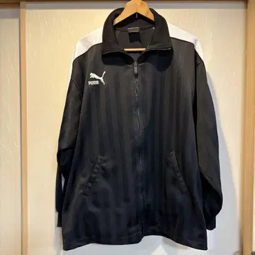 남성용 PUMA 푸마 트랙 재킷 저지 히트 유니온 블랙 L