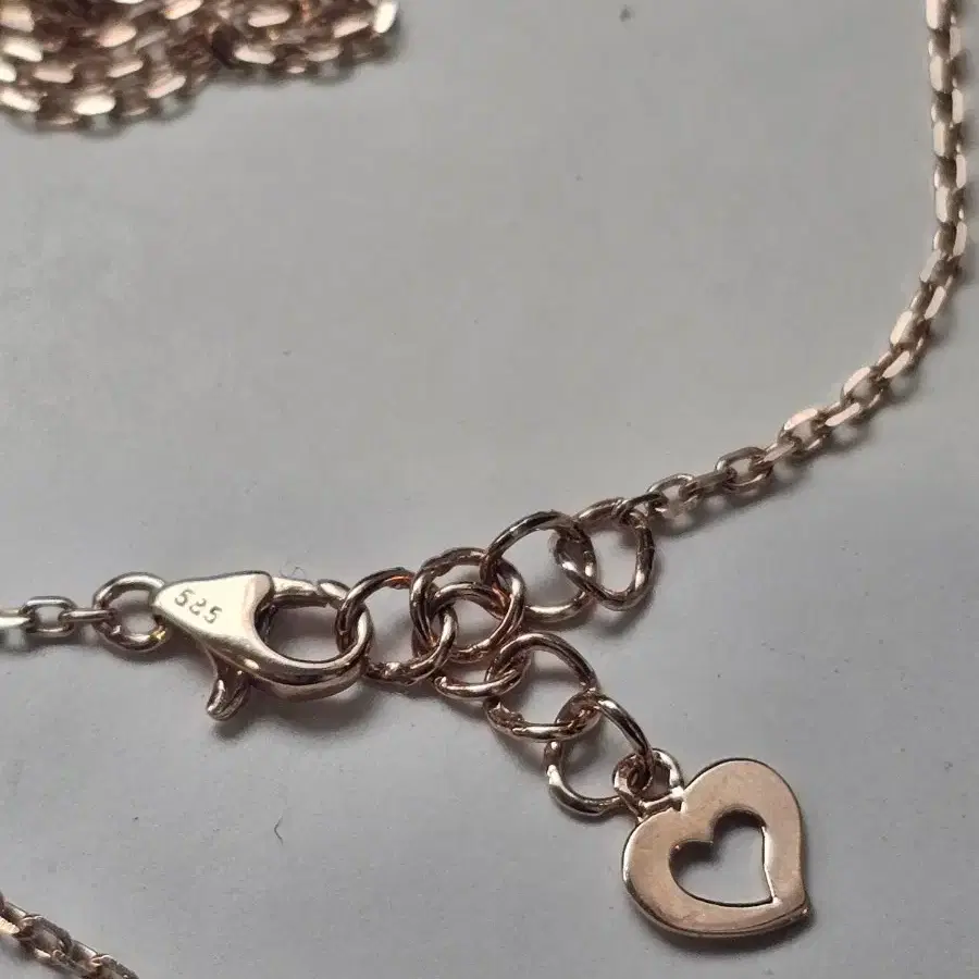 14K 로즈골드 Key & Lock D 코인 네크리스