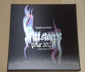 back number anti sleeps tour 2024 초회 한정판