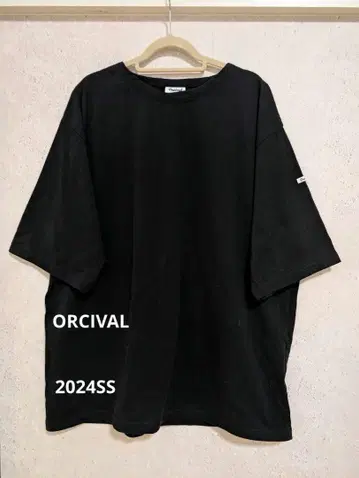 ORCIVAL 보트넥 숏 슬리브 블랙