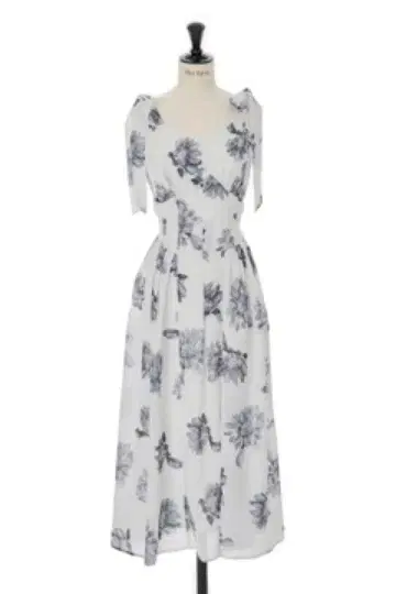 Her lip to Sunflower-Printed Midi Dress
