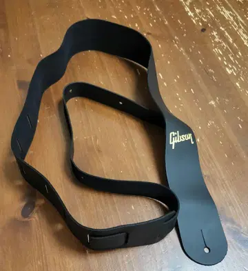 Gibson 새상품 가죽 스트랩 블랙 기타 베이스 가죽 검정