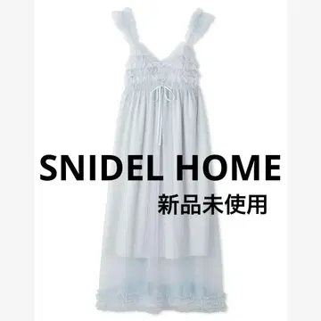SNIDEL HOME 튤 프릴 원피스 룸웨어 미사용 새상품
