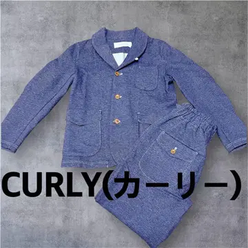 CURLY 컬리 자켓 팬츠 셋업 블루