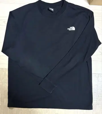 THE NORTH FACE 블랙 긴팔 티셔츠 L