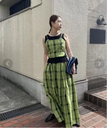 MEDI MANY WAY DEAR CHECK SET UP DRESS