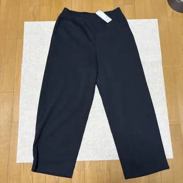 UNIQLO C 유니클로 스웨트 와이드 팬츠 블랙 사이즈 L