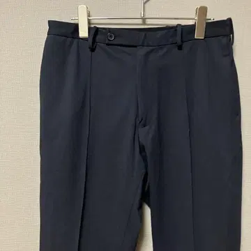 두클라쎄 센터 프레스 스트레치 슬랙스(M) 네이비 무지, 편안함