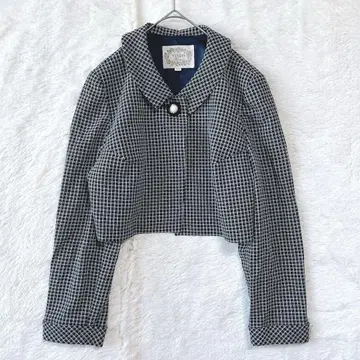 VIVID Boutique 테일러드 자켓 체크 고급 겉옷 일본제