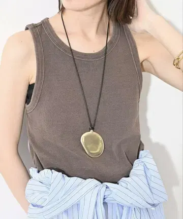 SLOBE IENA 코튼 골지 아메슬리