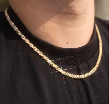 s925 Iced Out Prong Chain 글리터 Glitter