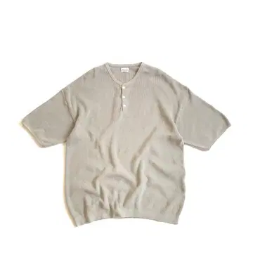 Steven Alan 헨리넥 숏 슬리브 니트 루즈핏
