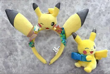 USJ 포켓몬 피카츄 머리띠 껴안는 마스코트