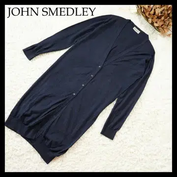 [새상품급] JOHN SMEDLEY 존스메들리 롱 가디건 S 네이비