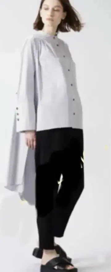 아도어ADORE 카탈로그 게재 코튼 나일론 스트레치 블라우스