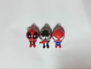 MARVEL 스파이더맨 베놈 데드풀 키링 세트