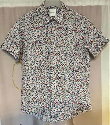 폴스미스 뮤직 음표 플로럴 리버티 꽃무늬 셔츠 일본제