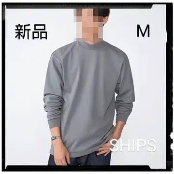 [새상품] 코튼 분또 모크넥 롱 슬리브 T셔츠