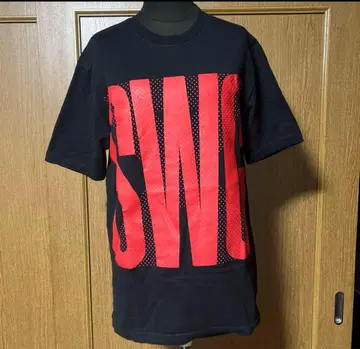 SWG 러버 프린트 티셔츠/사이즈 M/블랙