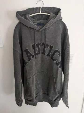 NAUTICA 그레이 무라염색 후드티 L 사이즈