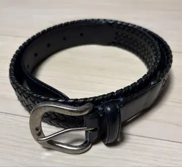 남성용 가죽 메쉬 벨트 네이비 길이 95cm