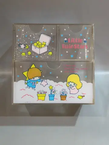 산리오 리틀트윈스타 키키라라 플라체스트 클리어 1976년