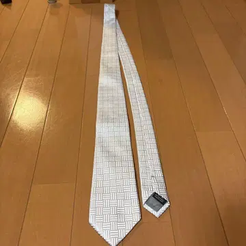 일본제 실크 예복용 넥타이 기하학 패턴